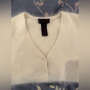 Ralph Lauren Angora Cream Cardigan